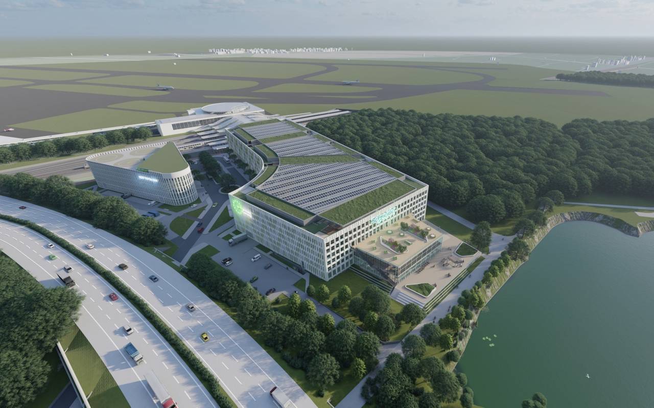 Luftaufnahme des EUREF-Campus