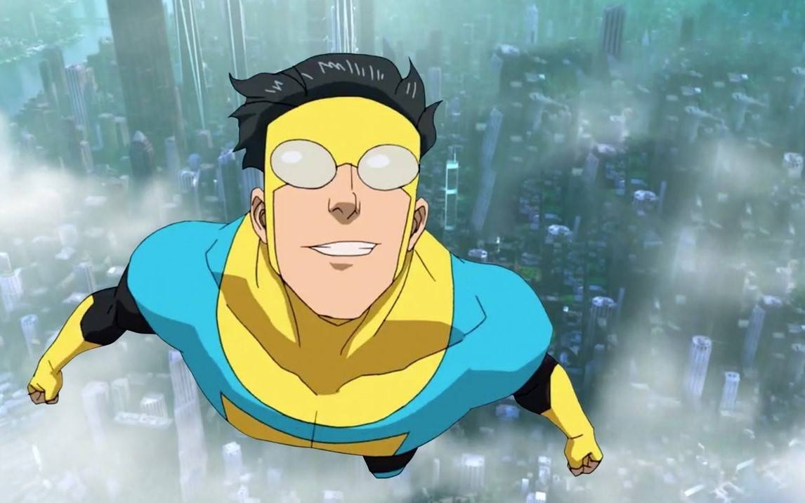 Invincible lernt fliegen.