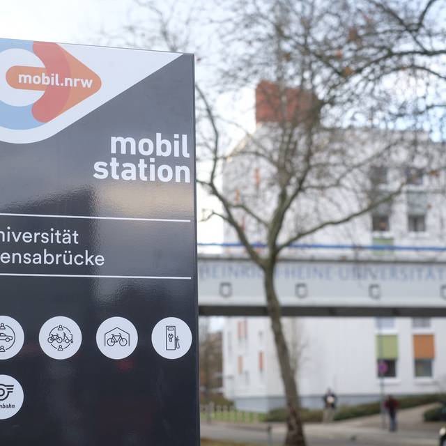 Mobilitätsstation an der UNI-Mensa.