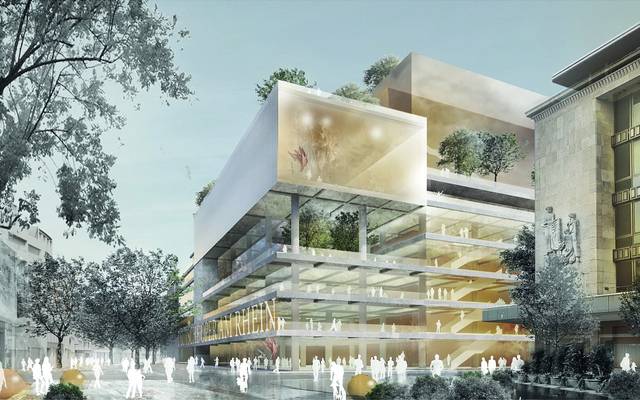 Futuristische Pläne für den Opern-Neubau am Wehrhahn.