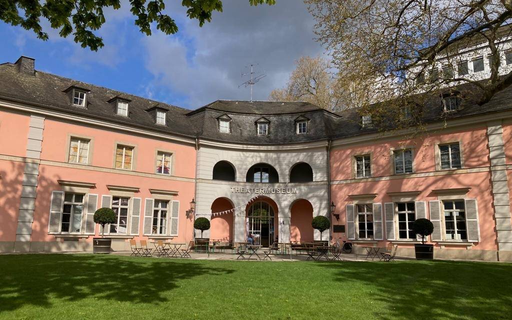 Der Hinterhof des Theater-Museums in Düsseldorf.