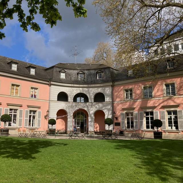 Der Hinterhof des Theater-Museums in Düsseldorf.