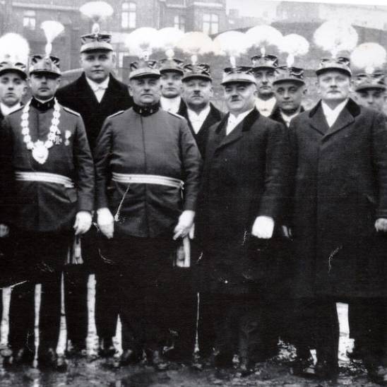 Ein weiteres historisches Gruppenbild des Artillerie Corps Oberbilk.