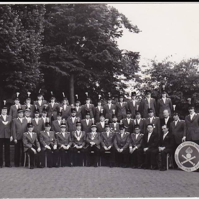 Ein weiteres historisches Gruppenbild des Artillerie Corps Oberbilk.