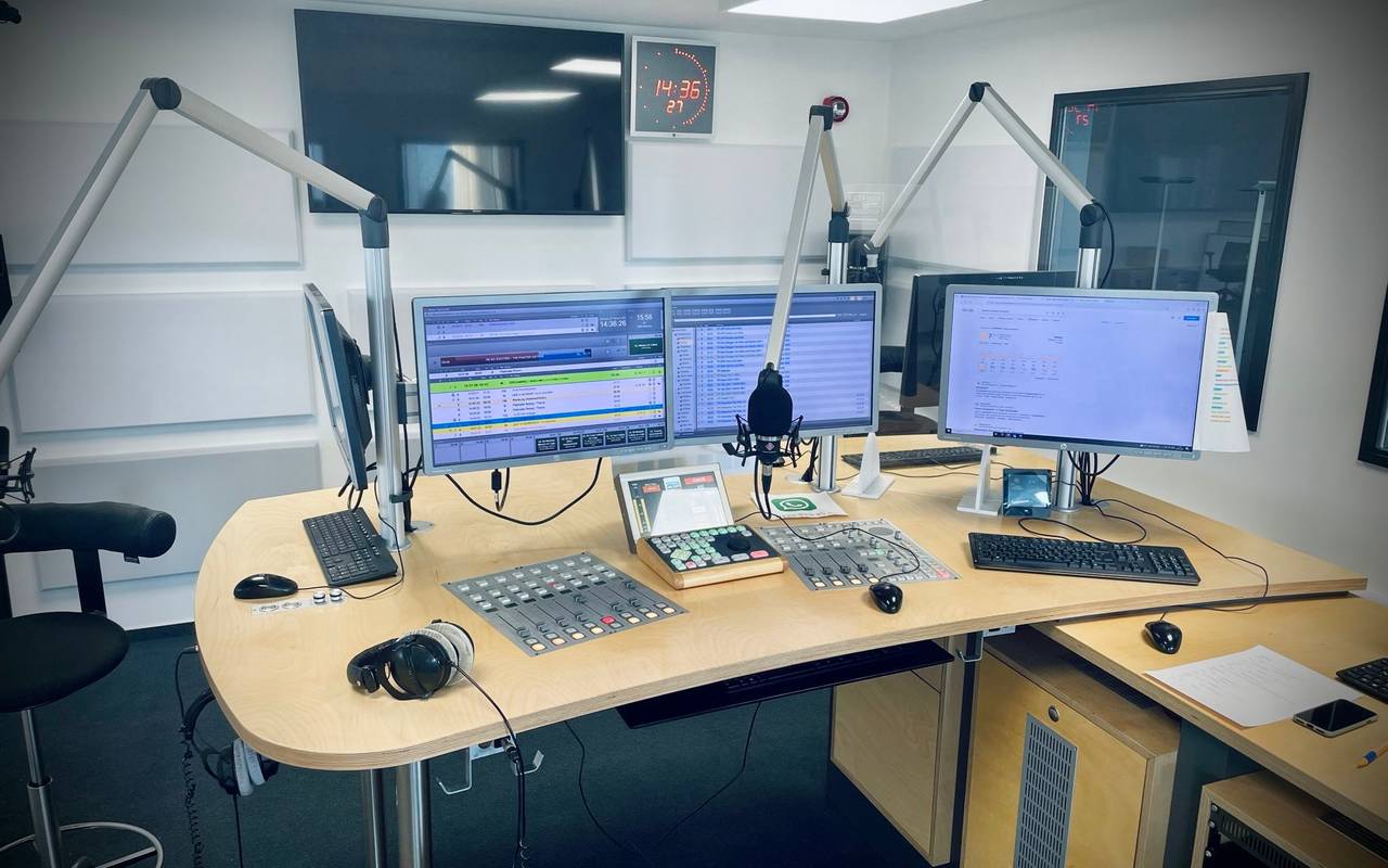 Das Studio von Antenne Düsseldorf.