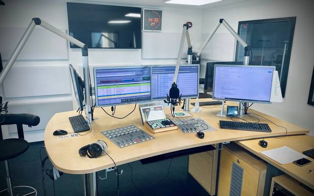 Das Studio von Antenne Düsseldorf.