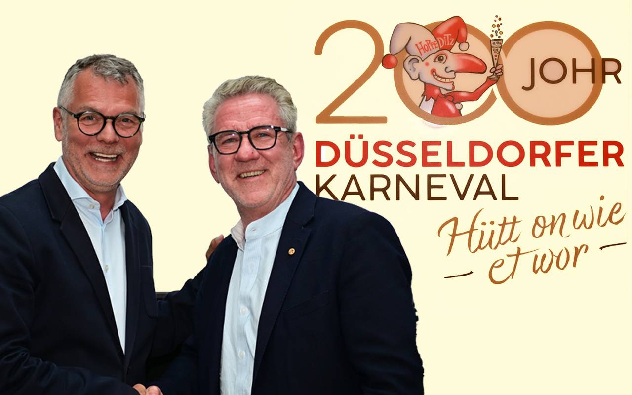 CC-Präsident Lothar Hörning gratuliert dem neuen CC-Geschäftsführer Uwe Willer.