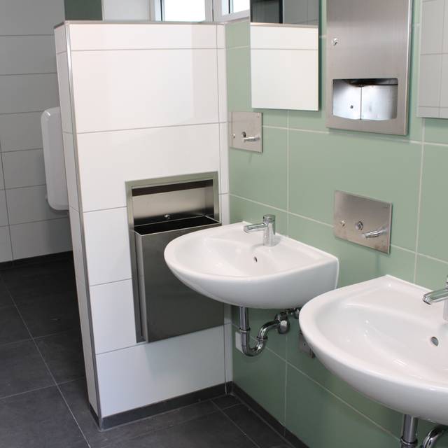 Eine sanierte Toilettenanlage in Düsseldorf.