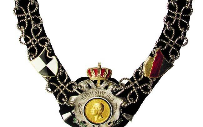 Die gestohlene Chef-Kette der St. Sebastianus Schüzen von 1316.