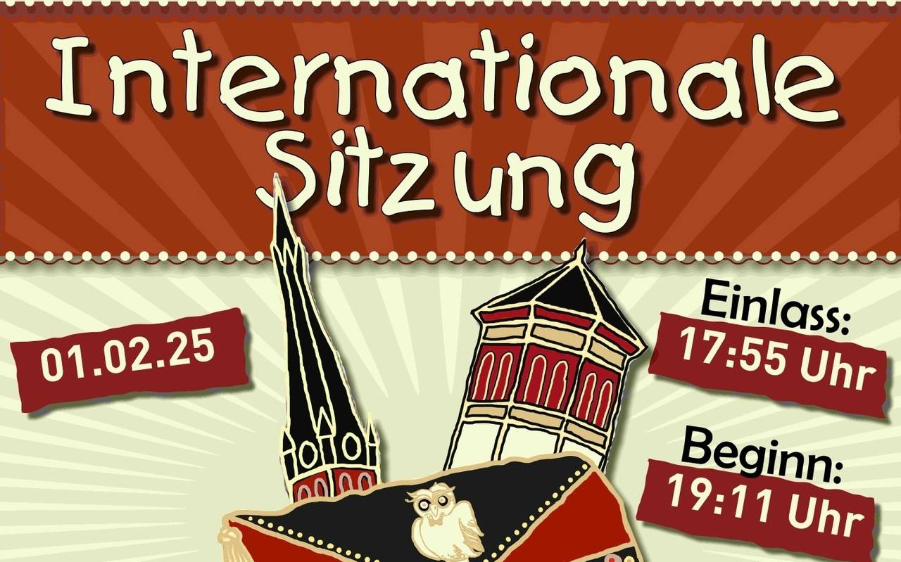 Narrencollegium-Flyer für die Veranstaltung am 1. Februar 2025