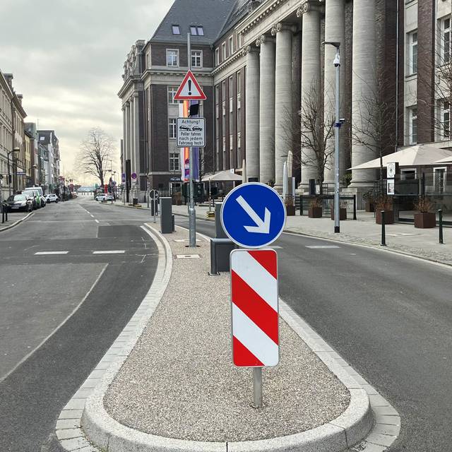 Durch die neue Hubpolleranlage soll die Mühlenstraße erheblich beruhigt und die Aufenthaltsqualität verbessert werden.