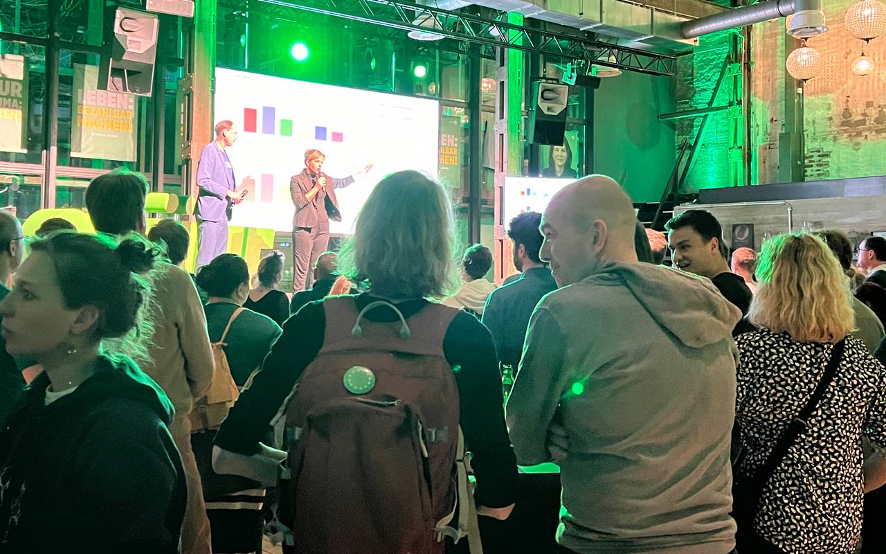 Eindrücke von der Wahlparty der Grünen