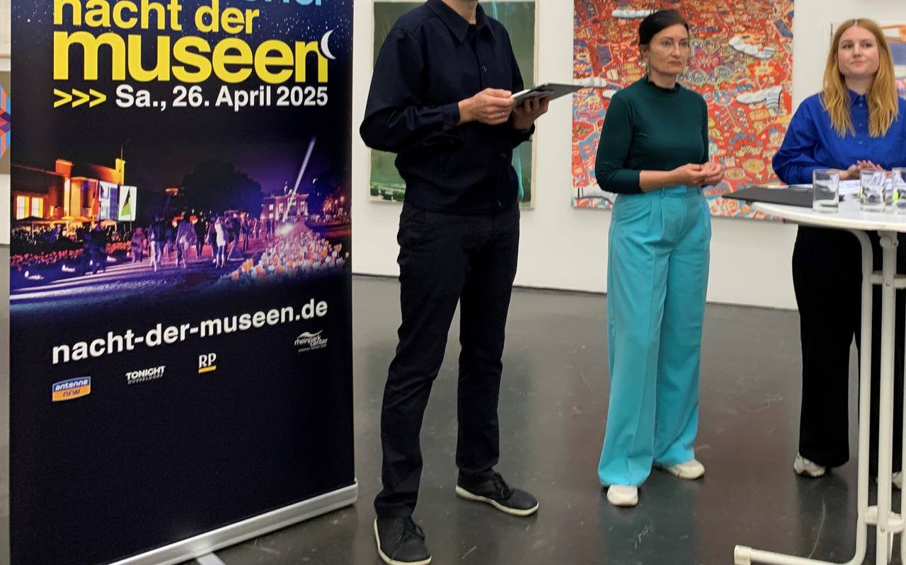 Pressekonferenz für die Nacht der Museen; unter anderem mit Kulturdezernentin Miriam Koch.