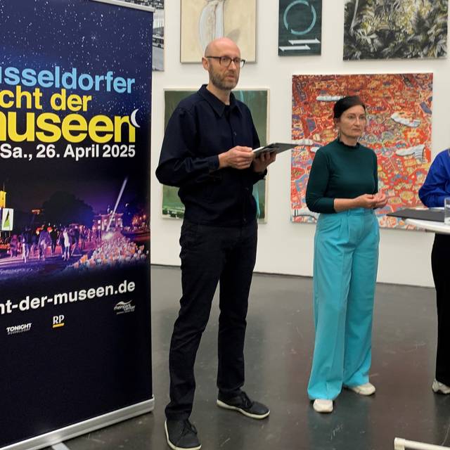 Pressekonferenz für die Nacht der Museen; unter anderem mit Kulturdezernentin Miriam Koch.