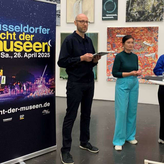 Pressekonferenz für die Nacht der Museen; unter anderem mit Kulturdezernentin Miriam Koch.