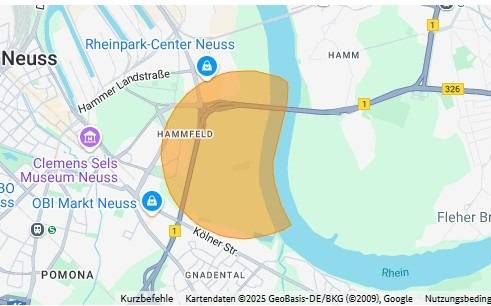Eine Übersicht über die von der Bombenentschärfung betroffenen Straßen und Brücken.