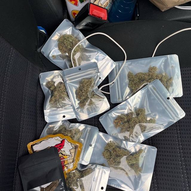 Sichergestelltes Marihuana nach einer Kontrolle auf dem Südring.