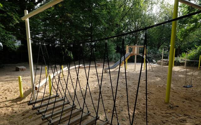 Eindrücke vom sanierten Spielplatz an der Heiligenhauser Straße in Hassels.