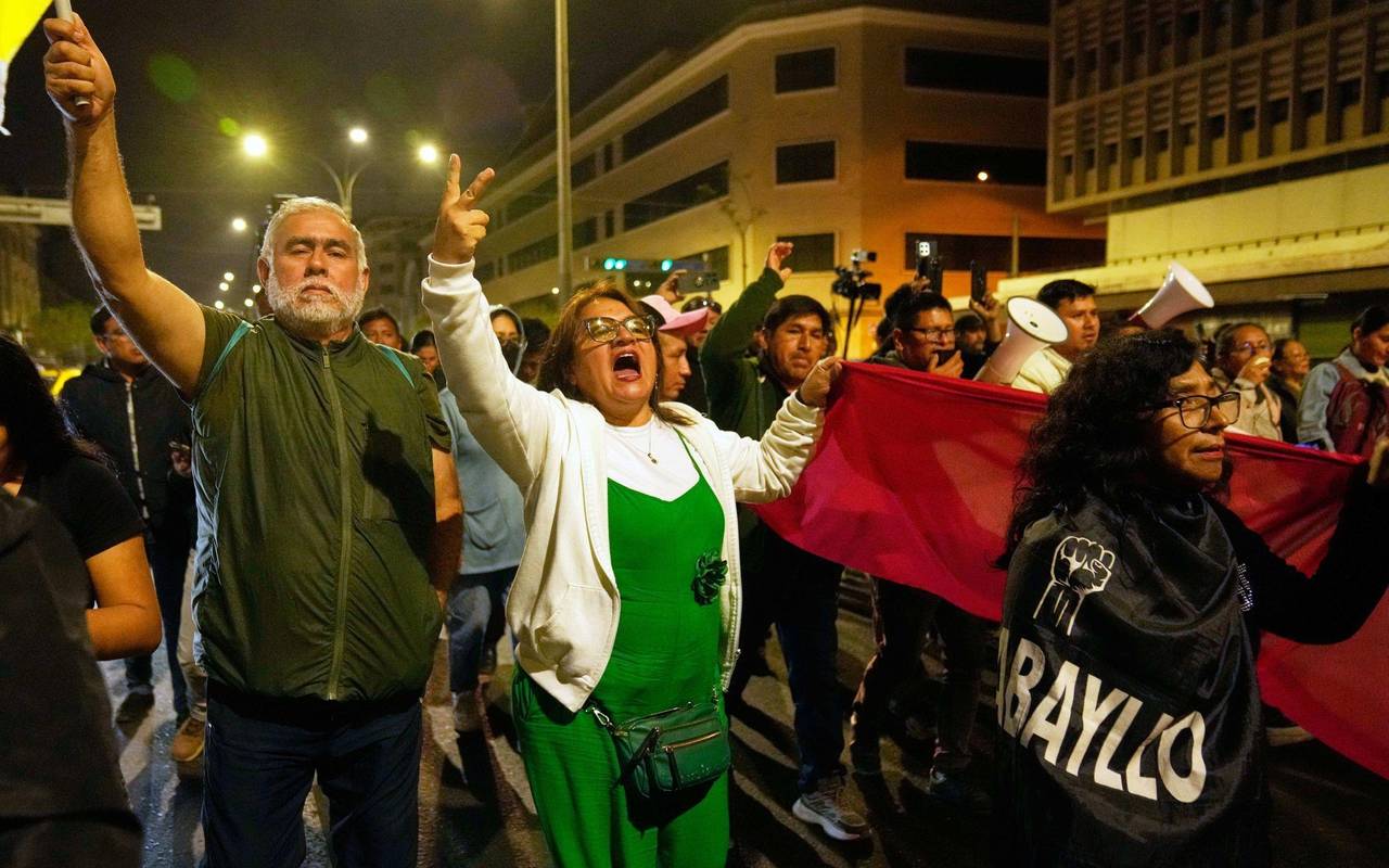 Regierungskritische Demonstrantion in Peru