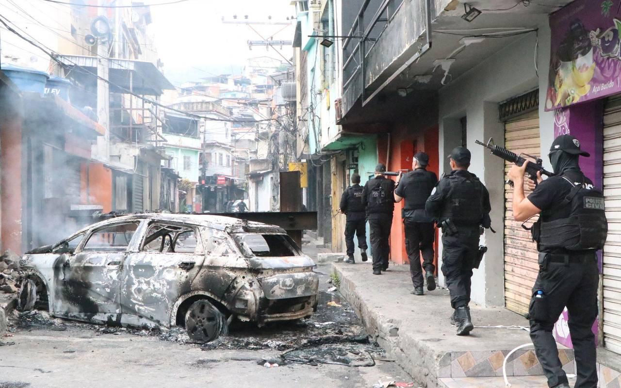 Polizeieinsatz in Favelas in Rio de Janeiro