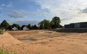 Baugrube: Gymnasium Heinzelmännchenweg