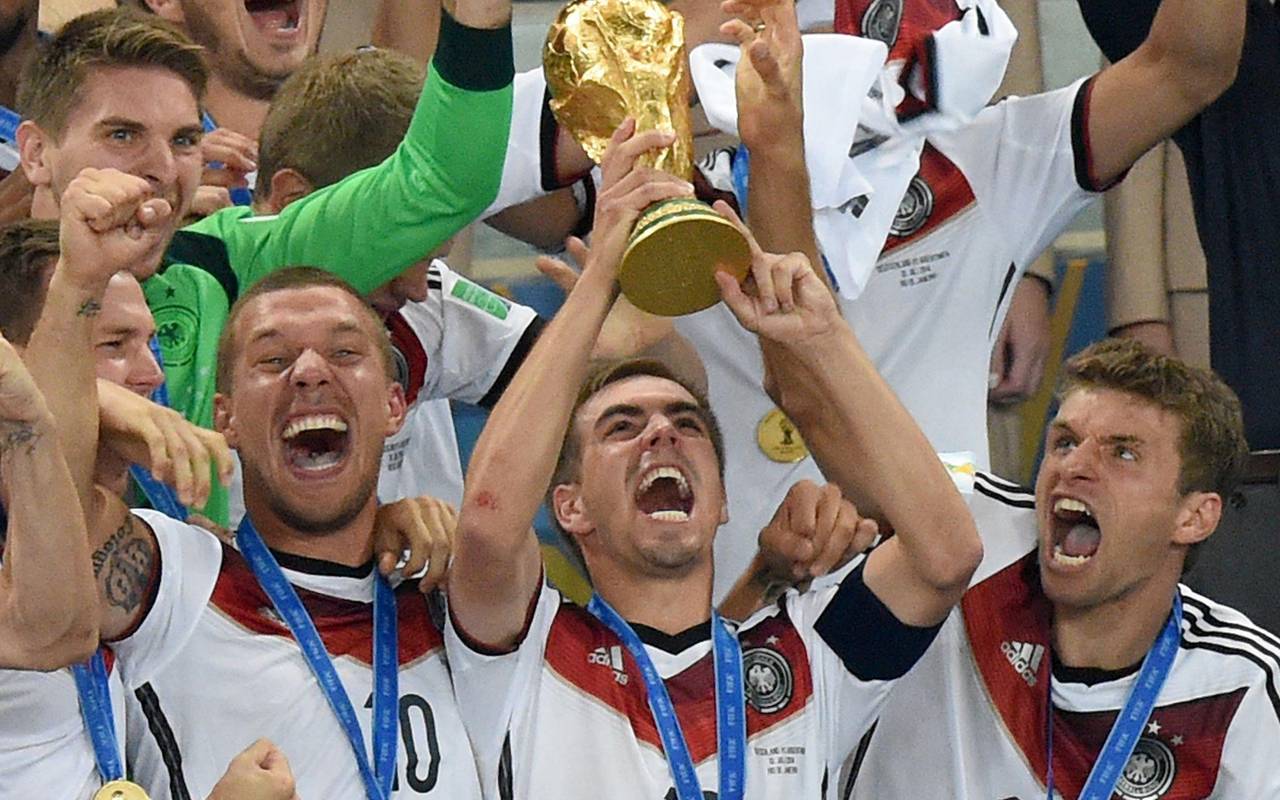 Philipp Lahm beim WM-Triumph 2014