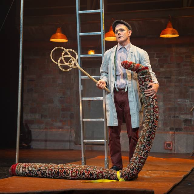 Herr Stanke mit seiner Comedy-Nummer