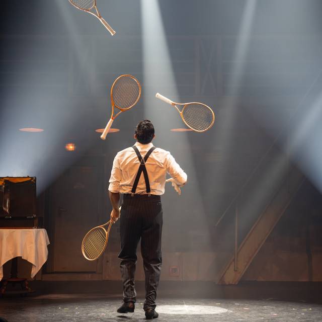 Glenn Folco mit seiner Jonglage-Nummer