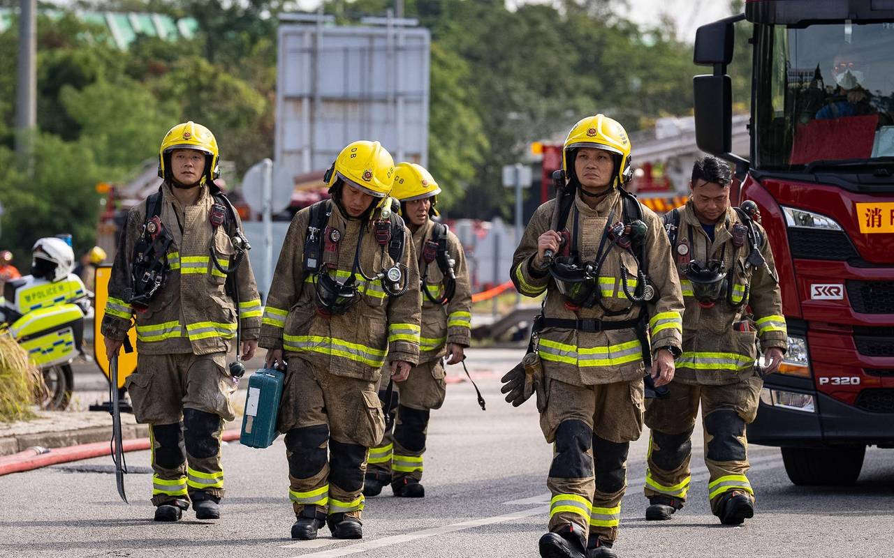 Nach Brand in Hongkong