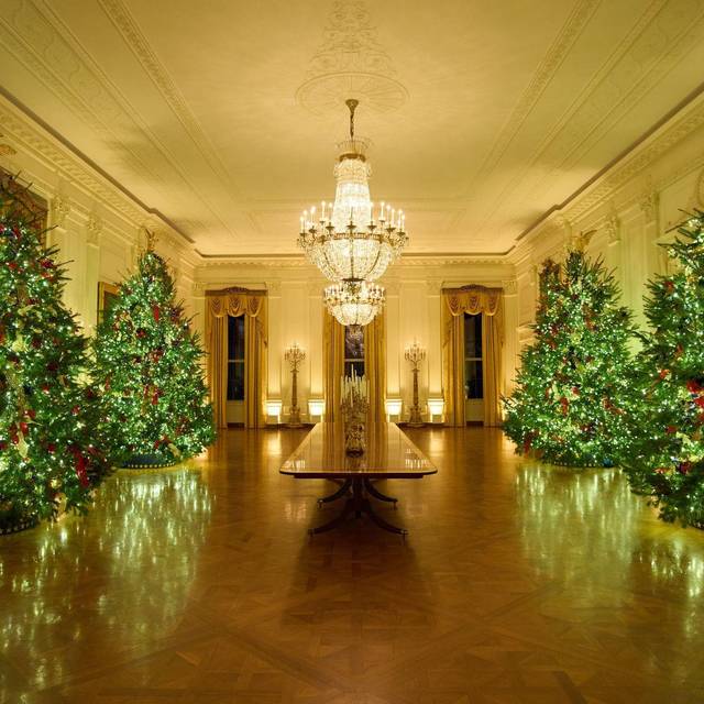 Weihnachtsdekoration im Weißen Haus in Washington