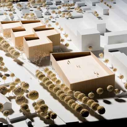 Visualisierung Gymnasium Heinzelmännchenweg Düsseldorf