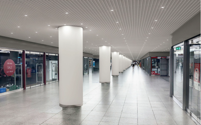 Die sanierte Flinger-Passage an der Heinrich-Heine-Allee.