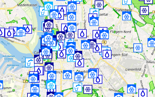 Viele kühle Plätze für heiße Tage zeigt die "Karte der kühlen Orte".