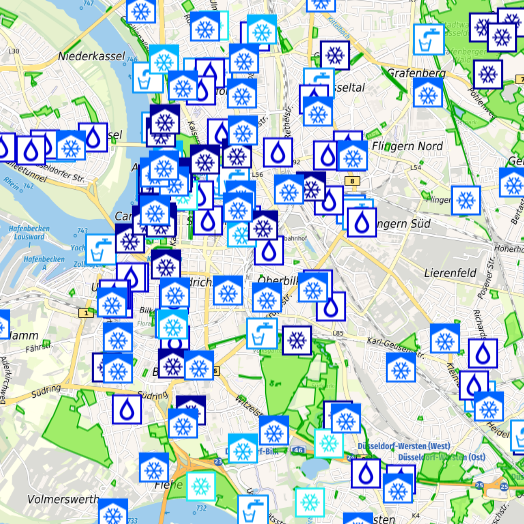Viele kühle Plätze für heiße Tage zeigt die "Karte der kühlen Orte".