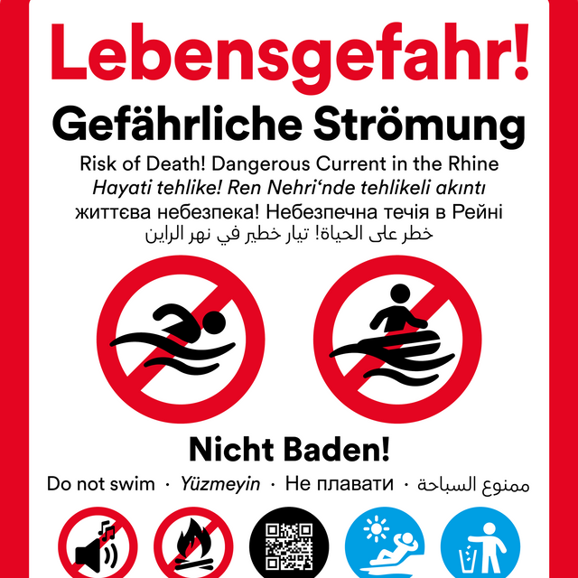 Am stark frequentierten Paradiesstrand werden Anfang der kommenden Woche zusätzlich zu den bereits bestehenden Warnhinweisen weitere fest installierte Metallschilder mit hoher Signalwirkung angebracht.