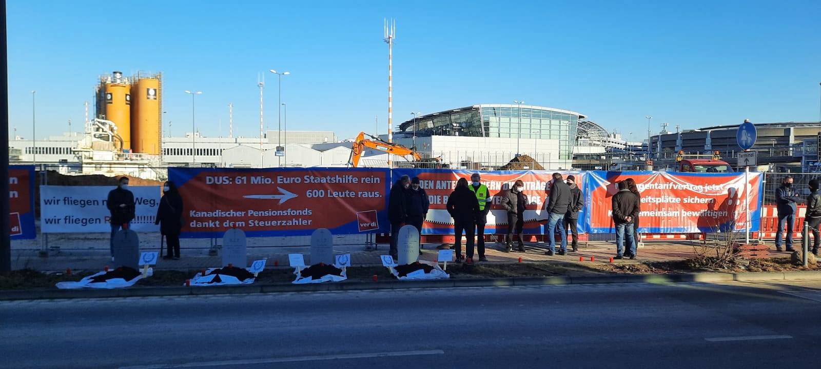 Streik am Düsseldorfer Flughafen