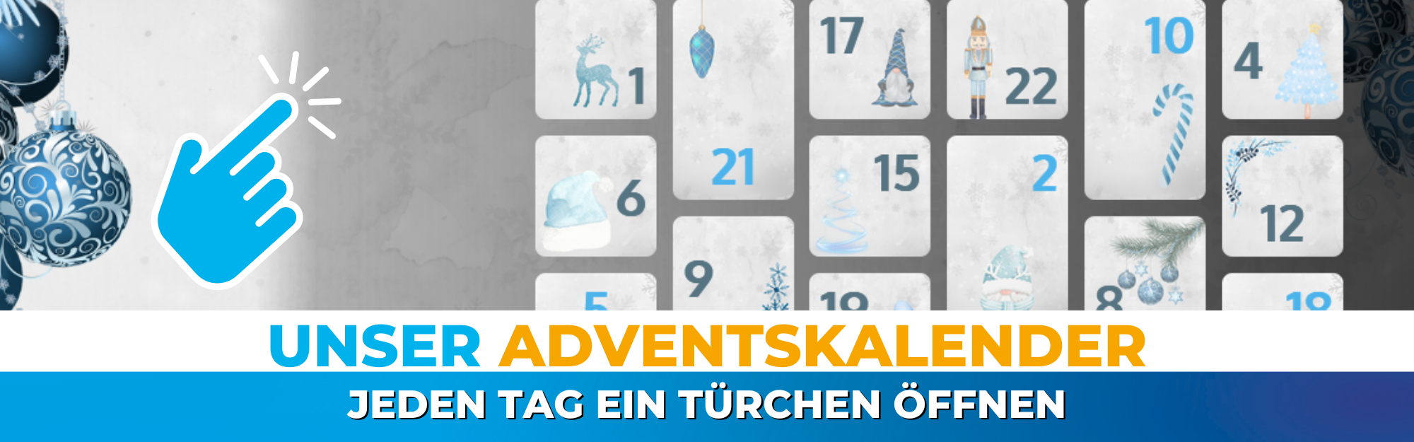 Jeden Tag im Adventskalender Türchen öffnen und gewinnen...