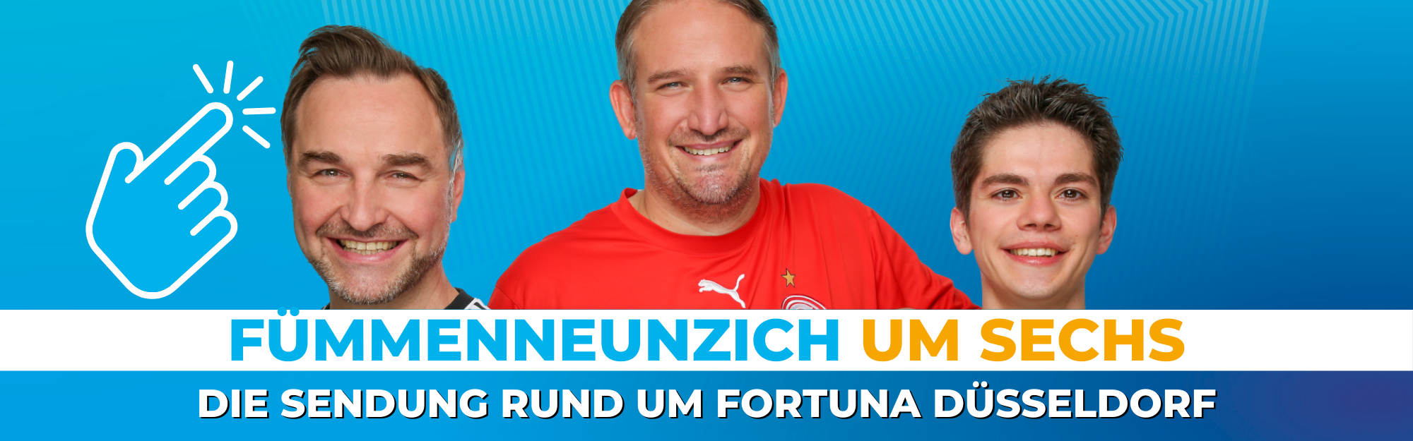 Andreas Grunwald, Olli Bendt und Robert Janz aus dem Fümmenneunzich um sechs-Team