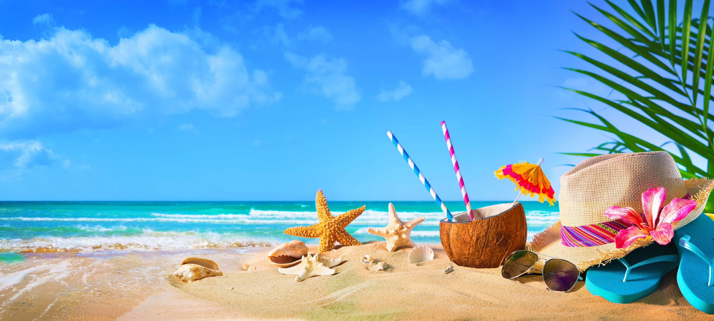 Beach, Strand, Cocktail