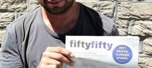 Düsseldorf - Besondere Aktion in der "fiftyfifty"