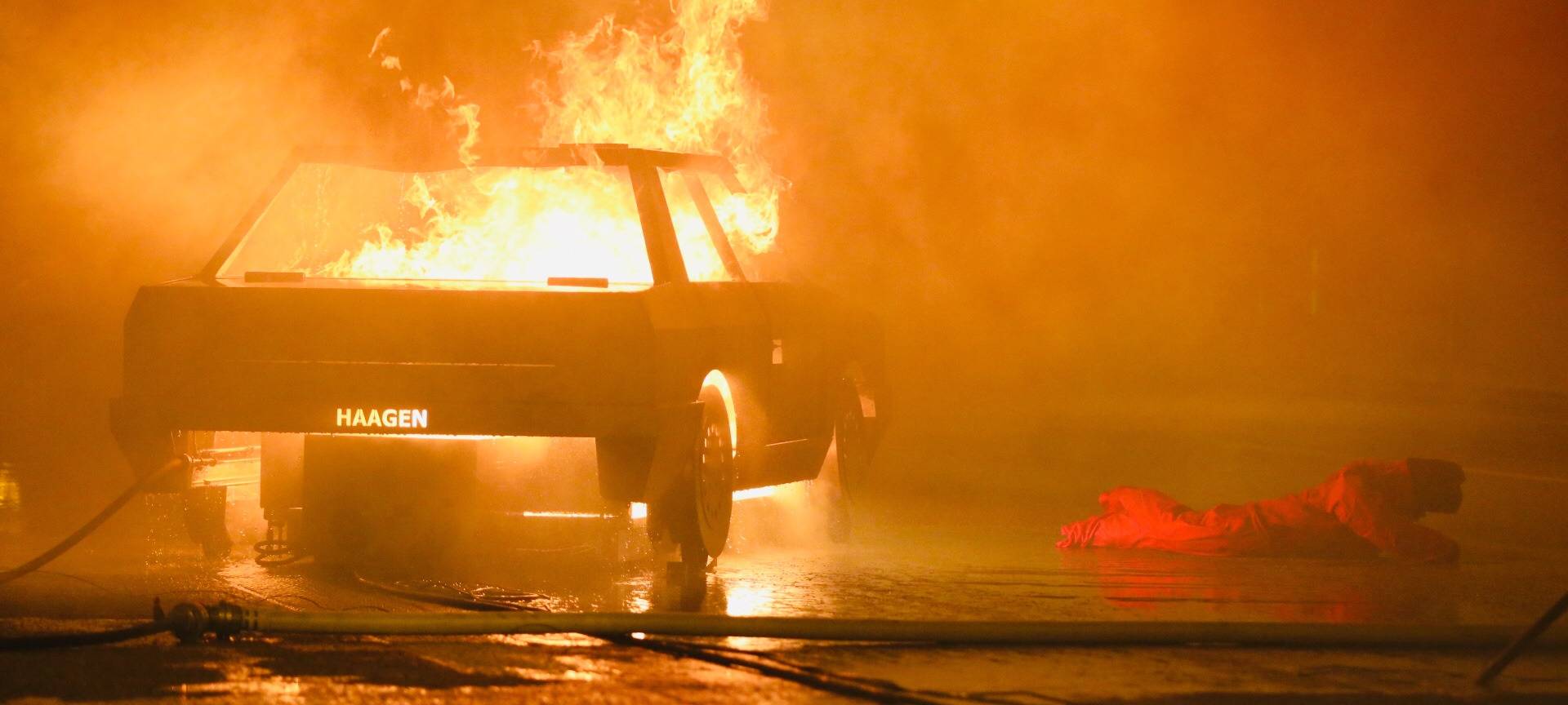 Große Feuerwehrübung auf der A46