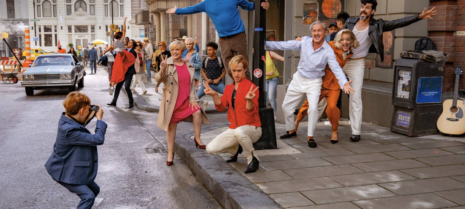 Die Kreuzfahrtgäste sind in New York angekommen.