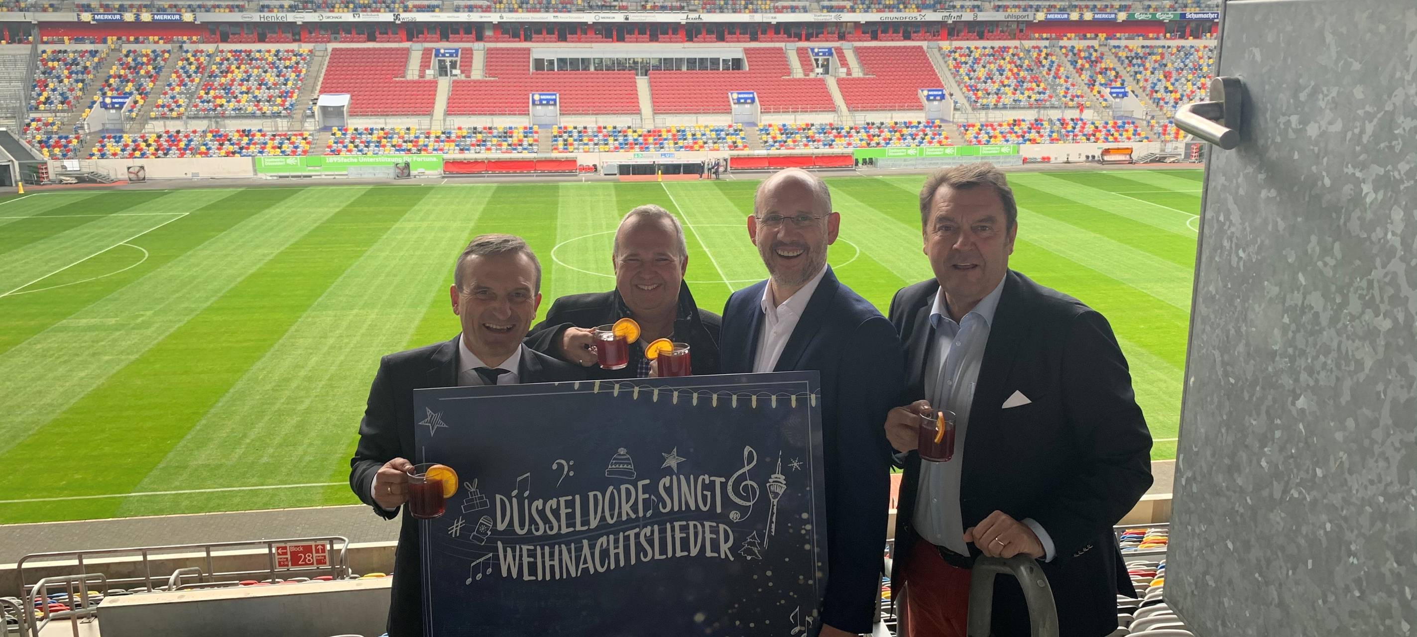 In der Arena werden heute Weihnachtslieder gesungen