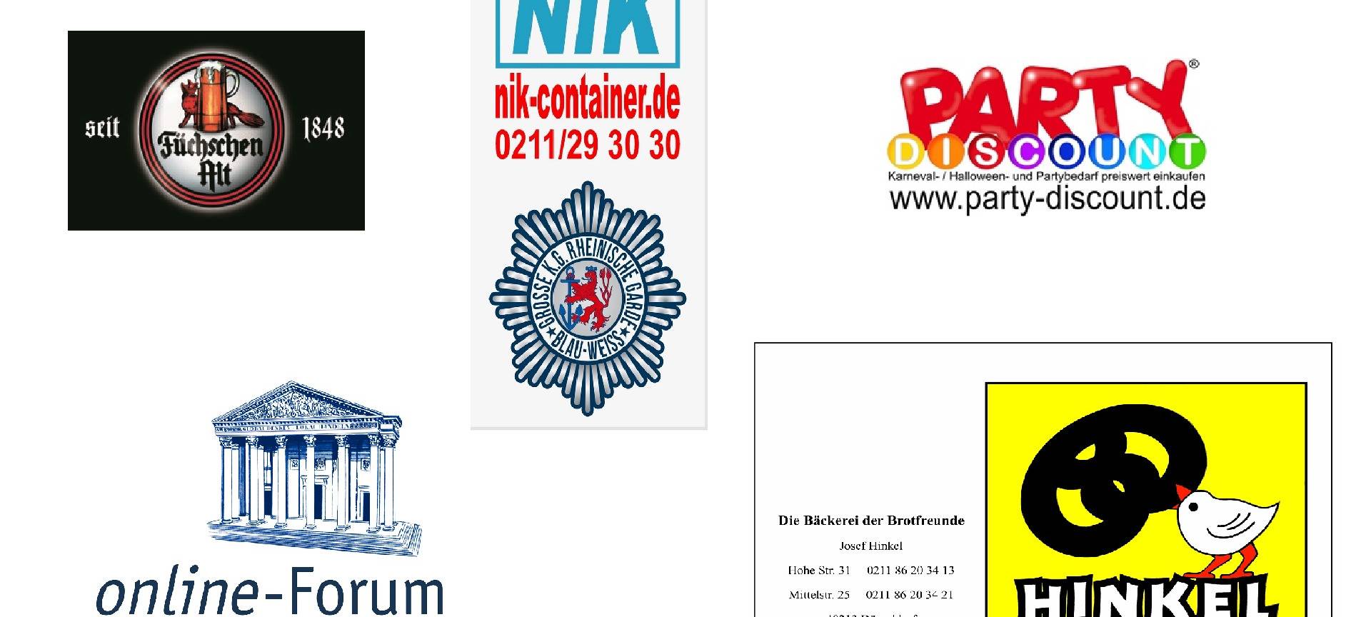 Die Sponsoren vom Närrischen Ohrwurm