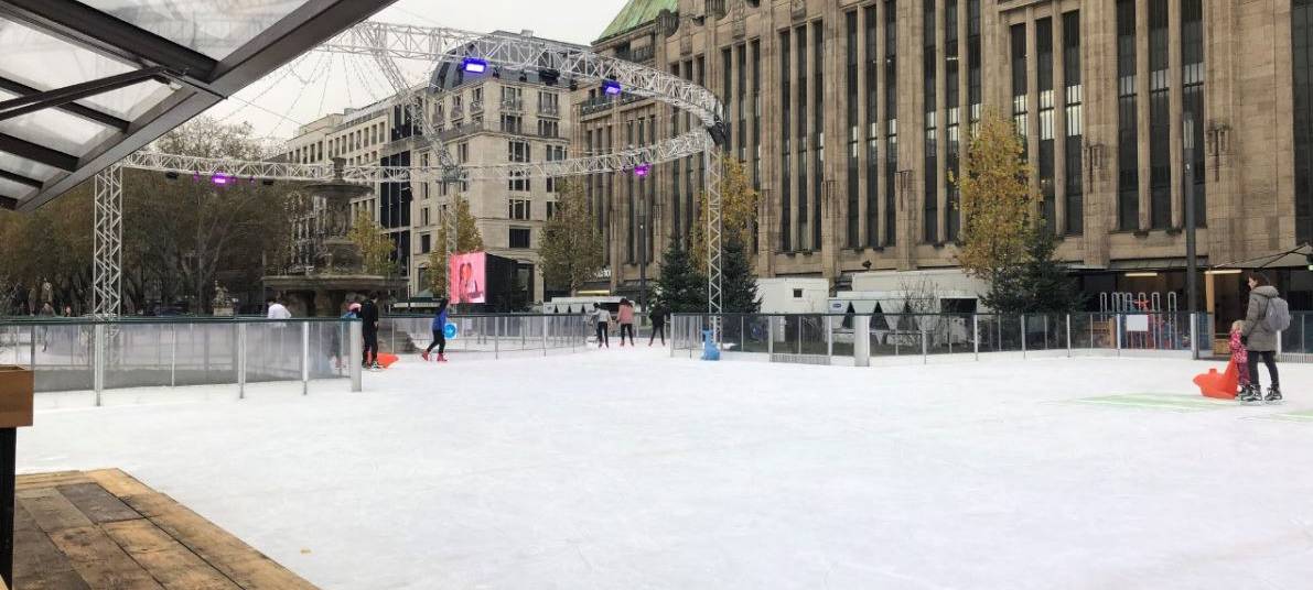 Eisbahn an der Kö wird abgebaut