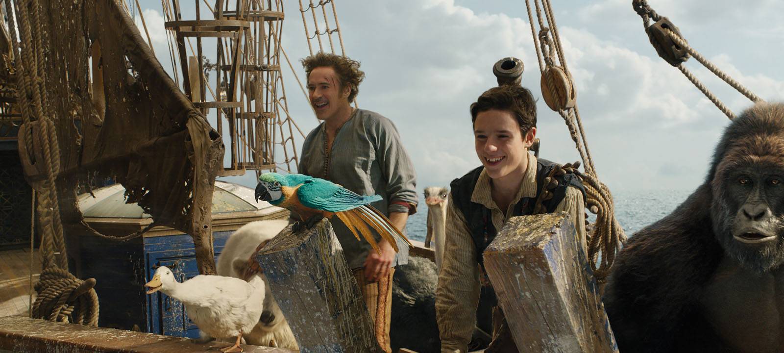 Dr. Dolittle auf dem Schiff.