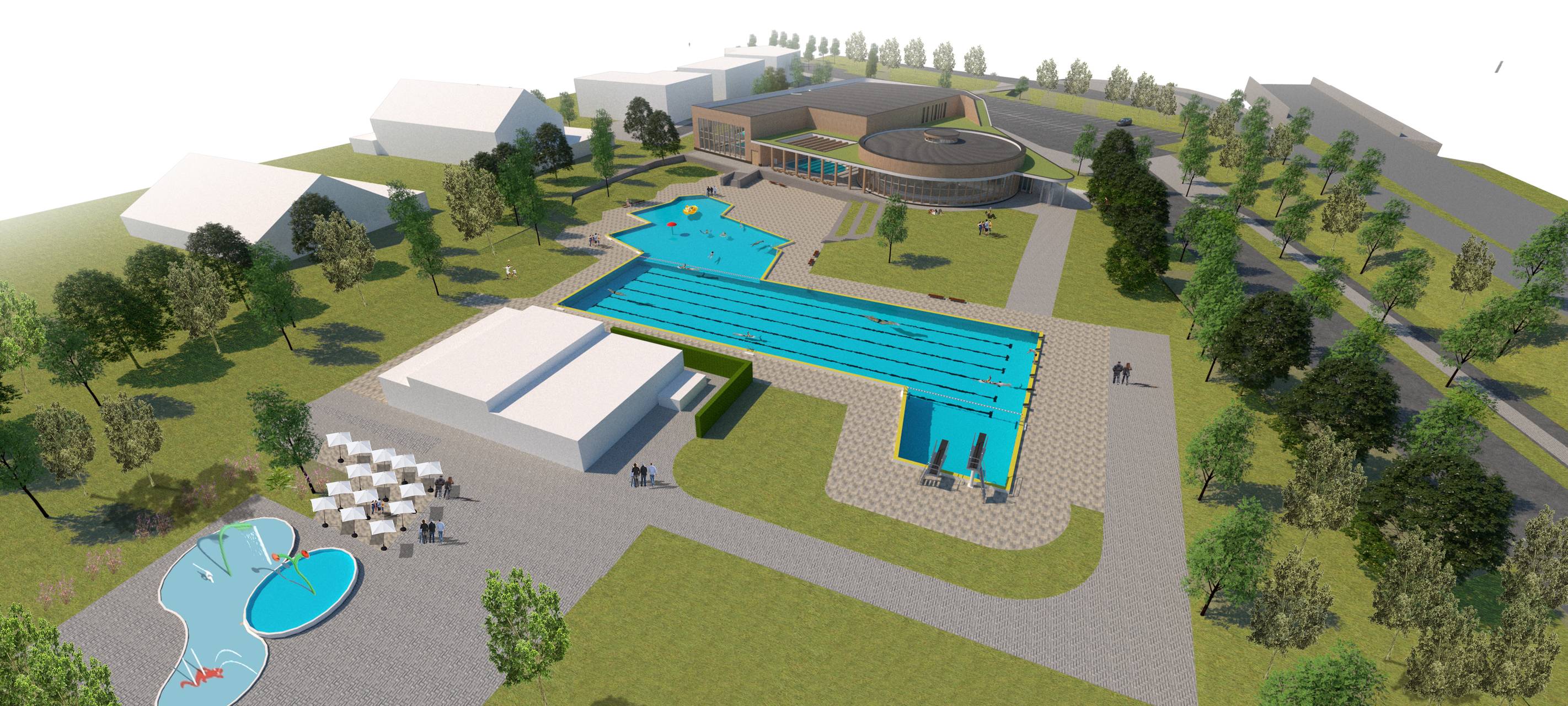 Bau von Benrather Schwimmbad ist gestartet