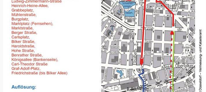 Rosenmontagszug zieht durch Düsseldorf