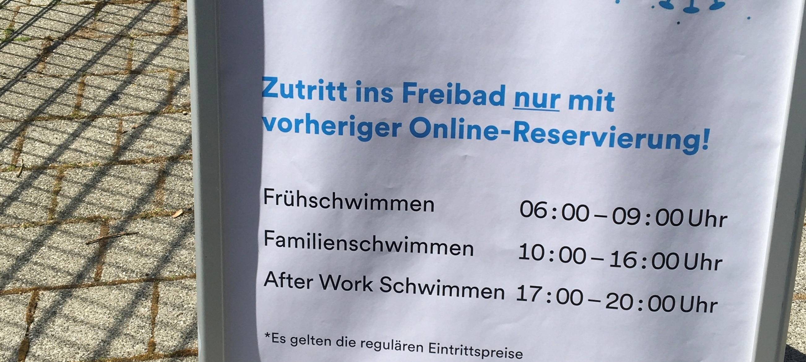 Ansturm auf Strandbad Lörick