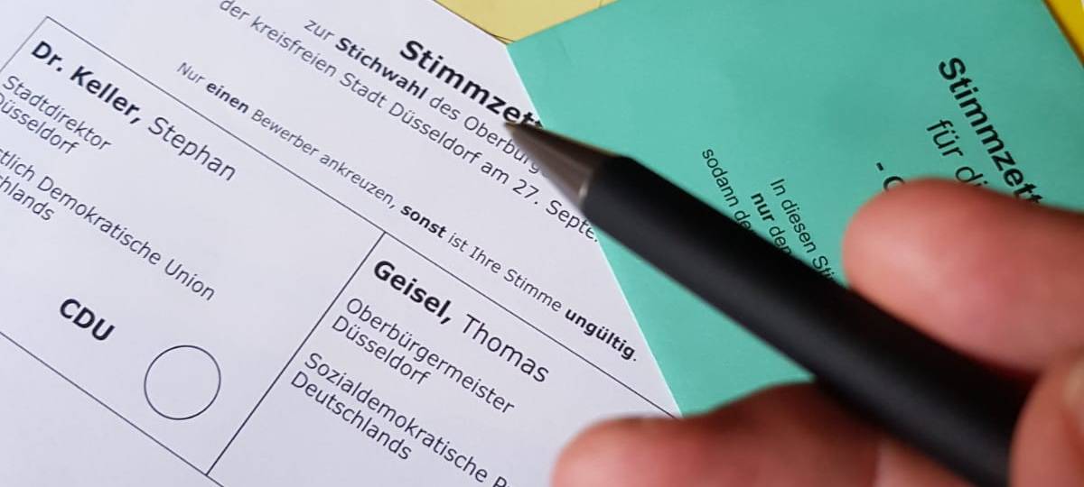 Stichwahl: Düsseldorf wählt den Oberbürgermeister